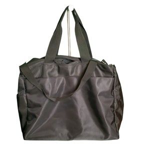 GAP XXL Black Nylon Weekender Tote Travel Messenger Gym Bag